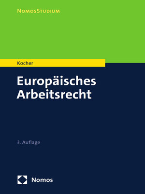 cover image of Europäisches Arbeitsrecht